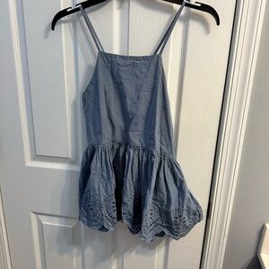 Twik Blue Spaghetti Strap Tank Top